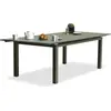 Image de Table Miami Kaki Extensible Table De Jardin Extensible En Aluminium Kaki - Dcb Groupe - Decochine