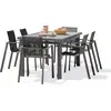 Image de Ensemble repas de jardin 6 places en aluminium