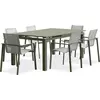 Image de Ensemble repas de jardin 6 places en aluminium