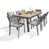 Image de Ensemble repas de jardin 8 places en céramique sur verre