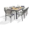 Image de Dcb Garden - Stockholm - Ensemble Repas De Jardin 8 Places En Céramique Sur Verre