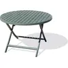 Image de Table de jardin ronde pliante en aluminium