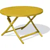 Image de Table de jardin ronde pliante en aluminium