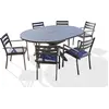 Image de Ensemble repas 6 places en aluminium avec rallonge papillon