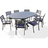 Image de Ensemble repas 8 places en aluminium avec rallonge papillon