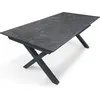 Image de Table de jardin alu plateau céramique sur verre