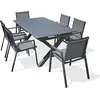 Image de Ensemble repas de jardin 6 places en aluminium