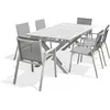Image de Ensemble repas de jardin 6 places en aluminium
