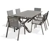 Image de Ensemble repas de jardin 6 places en aluminium