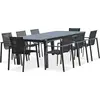 Image de Ensemble repas de jardin 8 places en aluminium