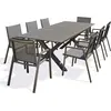 Image de Ensemble repas de jardin 8 places en aluminium