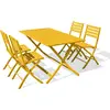 Image de Ensemble repas de jardin 4 places en aluminium