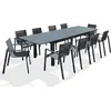 Image de Ensemble repas de jardin 10 places en aluminium