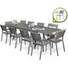 Image de Ensemble repas de jardin 12 places en aluminium