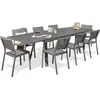 Image de Ensemble repas de jardin 8 places en aluminium