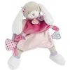 Image de Doudou Peluche Chien Rose 28 cm