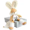 Image de Doudou Coffret cadeau - lapin en peluche avec couverture 31 cm beige