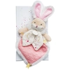Image de Doudou Coffret cadeau - Jouet ami lapin rose 24 cm