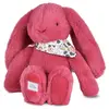 Image de Doudou et Compagnie Peluche lapin fleurette fuchsia - 25 cm - Doudou et Compagnie