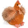 Image de Doudou Histoire d'Ours Poule rouge en peluche 20 cm