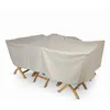 Image de Housse Table De Jardin 200 X 130 Cm Taupe