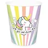 Image de Gobelets En Carton - Scrap Cooking - Licorne - 25 Cl - Multicolore - 8 Pièces