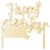Image de Cake Topper Led "happy New Year" Décoration Lumineuse Pour Gâteau - Scrapcooking