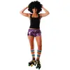 Image de Mini short disco violet, adulte