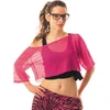 Image de Tee-Shirt Fishnet Rose Fluo - Adulte