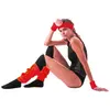 Image de Set bandeau et poignets Ã©ponge, Rouge