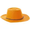 Image de Chapeau cowboy paillette orange