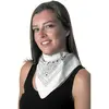Image de Bandana Blanc Ã  motifs noirs