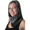 Image de Bandana Noir Ã  motifs blancs