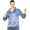 Image de Chemise hypnotic bleue adulte