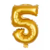 Image de Ballon mylar 100cm CHIFFRE 5, Or
