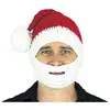 Image de Bonnet et barbe de PÃ¨re NoÃ«l en tricot