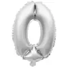 Image de Ballon mylar 36cm CHIFFRE 0, Argent