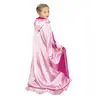 Image de Cape de princesse luxe rÃ©versible rose enfant
