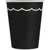 Image de Sachet de 8 gobelets festonnÃ©s Noir