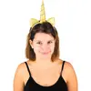 Image de Serre-tÃªte licorne pailletÃ© or