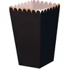 Image de Sachet de 8 BoÃ®tes Ã  pop-corn Noires et dorÃ©es
