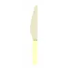 Image de Sachet de 8 couteaux en bois manche jaune pastel