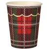 Image de Sachet de 8 gobelets festonnÃ©s motif Tartan