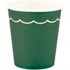 Image de Sachet de 8 gobelets vert jungle et or