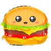Image de Sachet de 8 assiettes Burger Junk Food