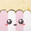 Image de Sachet de 16 Serviettes cornet de pop corn Junk Food, Rose