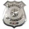 Image de Badge Police en mÃ©tal argentÃ© (broche)