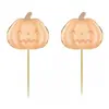 Image de Sachet de 10 pics Ã  cocktail CITROUILLE Halloween pastel