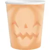 Image de Lot de 8 Gobelets CITROUILLE Halloween pastel en carton 21cl