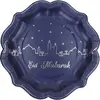 Image de Lot de Assiettes 8 Gobelets Eid Mubarak, bleu